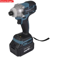 electric rechargeable 14 inch 6 35mm cordless brushless impact driver drill with one 18v 4 0ah lithium battery