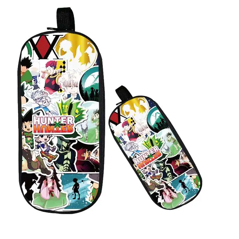 

HUNTERxHUNTER Printed Cosmetic Bag Organizer Makeup Case Zipper Pouch Boys/girls Pencil Bags harajuku Make Up Organizers