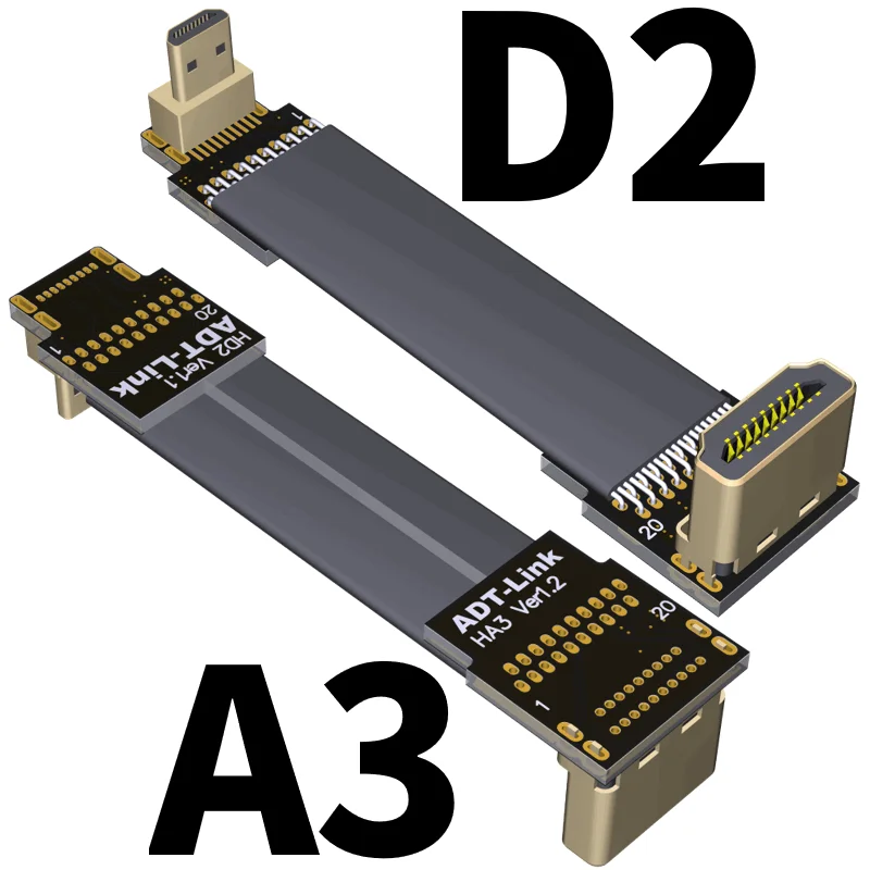 Ленты плоский кабель с видом от первого лица совместимому HDMI разъем гибкий ПВХ