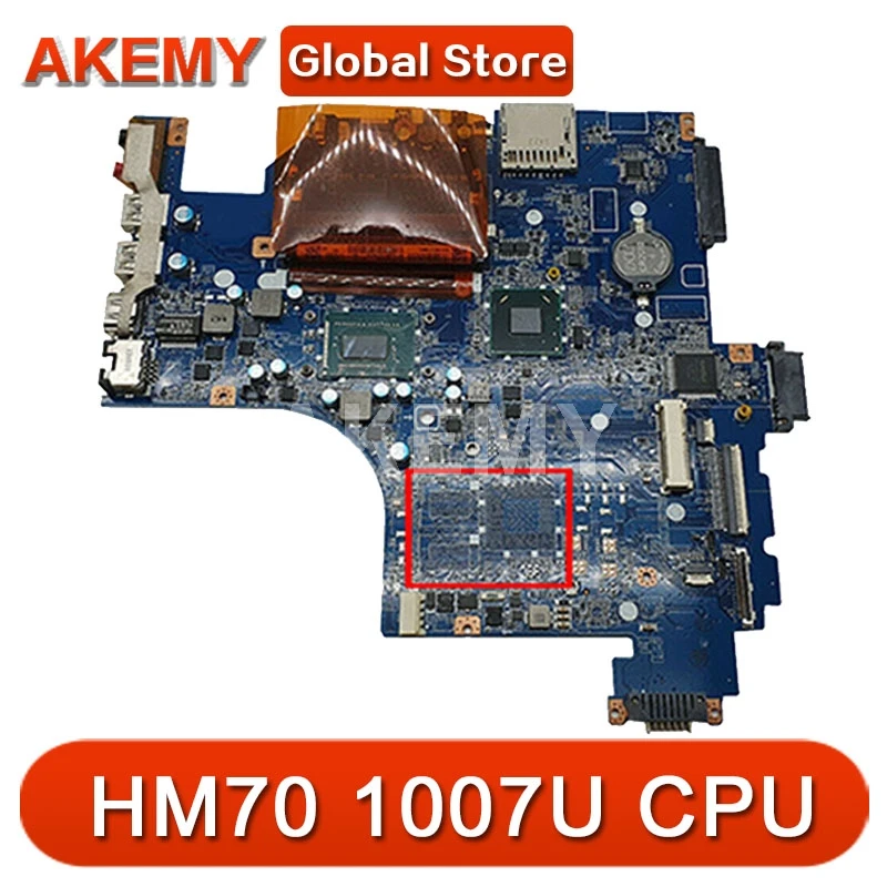 

Материнская плата Akemy для ноутбука SONY vaio SVF15 SVF152 HM70 с процессором SR109 1007U A1945026A DA0HK9MB6D0