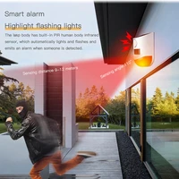 120db anti theft infrared alarm indoor outdoor motion detector solar energy wireless remote control for your home security syste