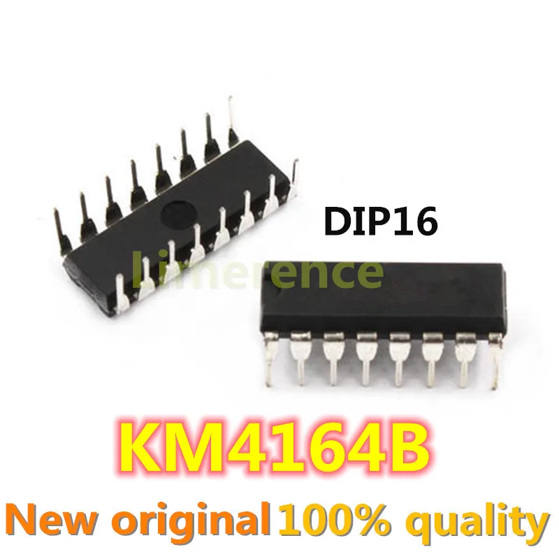

10 шт./лот 4164 KM4164B KM4164B-10 KM4164B-12 DIP16 64 K x 1-bit dynamic memory mode page