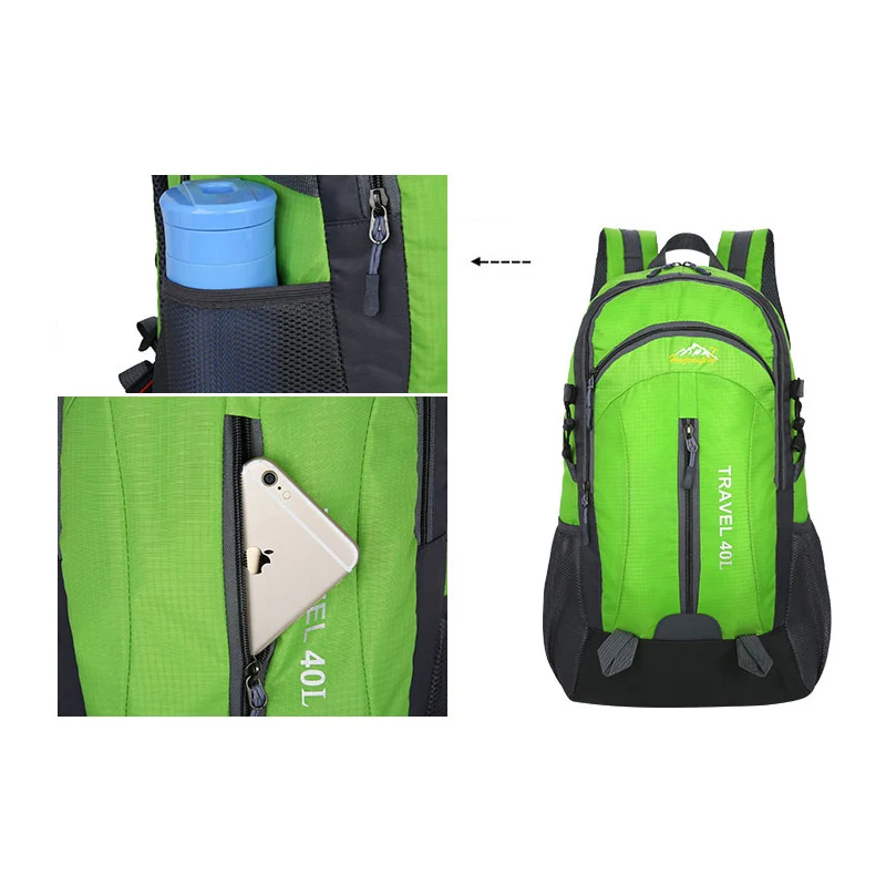 40 л водонепроницаемая сумка для путешествий прогулок Сумка с USB зарядкой|Мужские