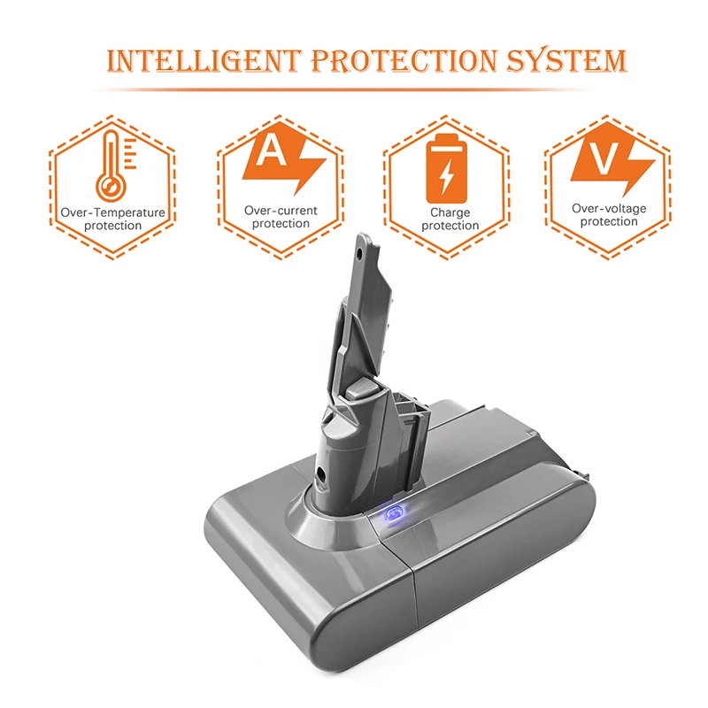 6000mAh 21.6V For Dyson V7 battery Motorhead Animal Trigger Car+Boat Absolute V7 Replacement Battery Handheld Vacuum Cleaners