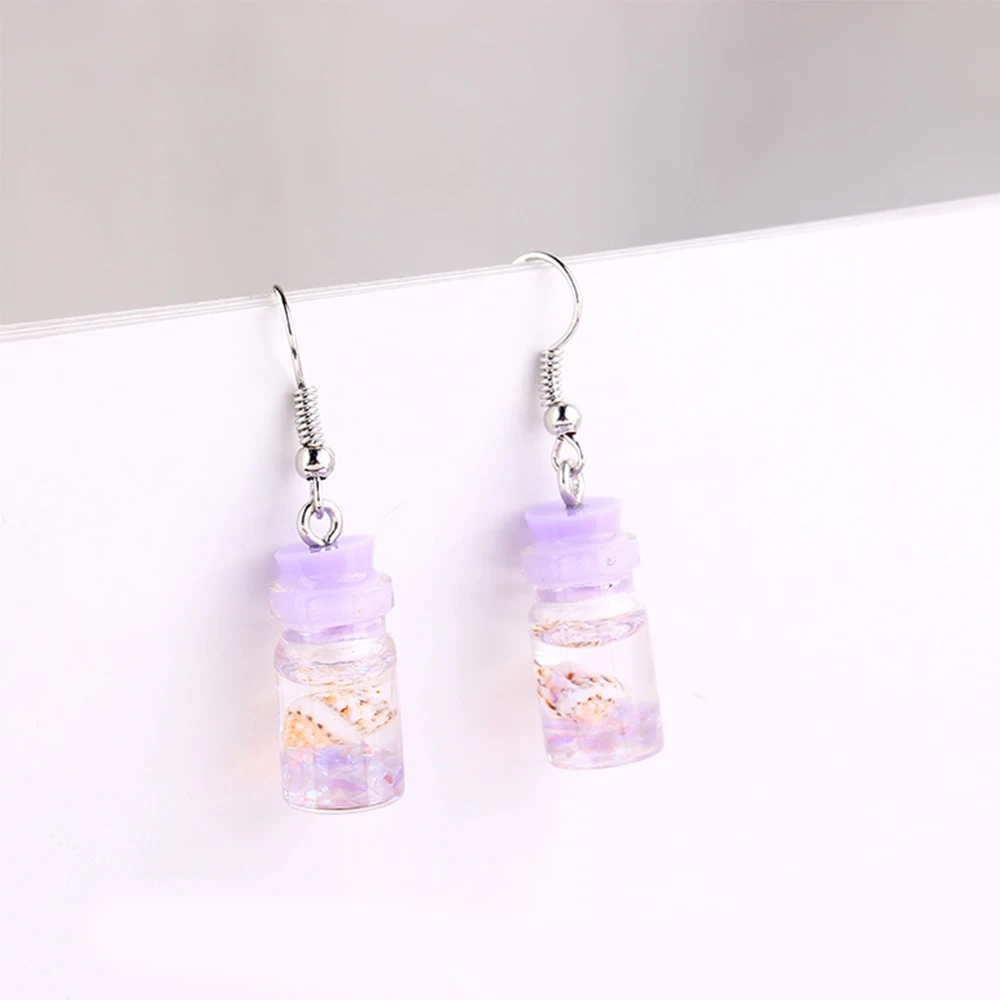 Lovely Fruit Milk Tea Drink Charm Bottle Resin Drop Earrings Fashion Candy Color Yellow Lemon Cup Dangle Earring for Women | Украшения и