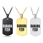 1 шт. аниме Банановая рыба узор ожерелье 3 цвета Банановая Рыба кулон ожерелье для аниме фаната коллективный подарок унисекс ювелирные изделия