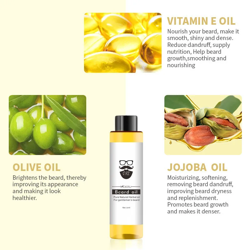 Масло для бороды 30 мл 100% натуральные ингредиенты масло роста мужчин уход за