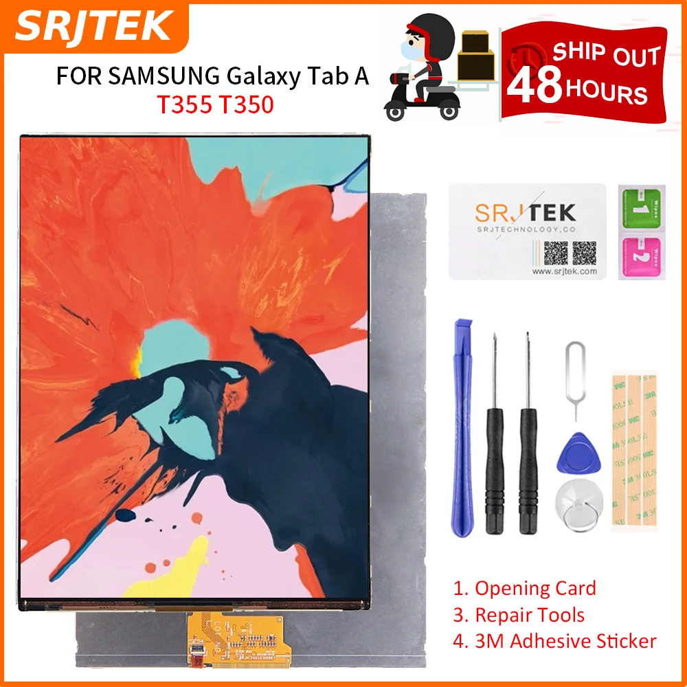 

Srjtek 8" For Samsung Galaxy Tab A 8.0 T355 T350 SM-T355 SM-T350 T351 LCD Dispaly Matrix Screen Tablet PC Monitor Replacement