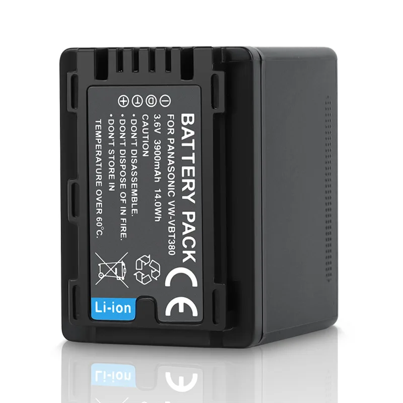 

Dvisi Battery charger VW-VBT380 for Panasonic HC-V110 HC-V210 HC-V510 HC-V210 HC-V710 HC-V520 HC-V720 replace VBT-190 V270 250E