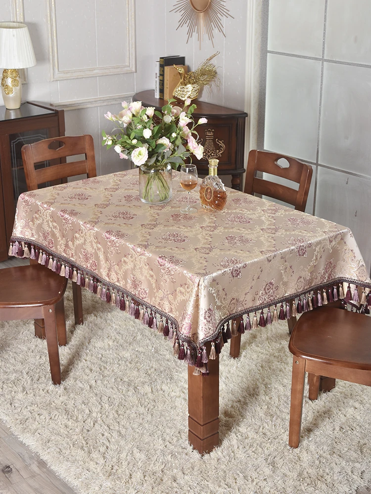 Роскошная красная свадебная скатерть в европейском стиле для стола из красного