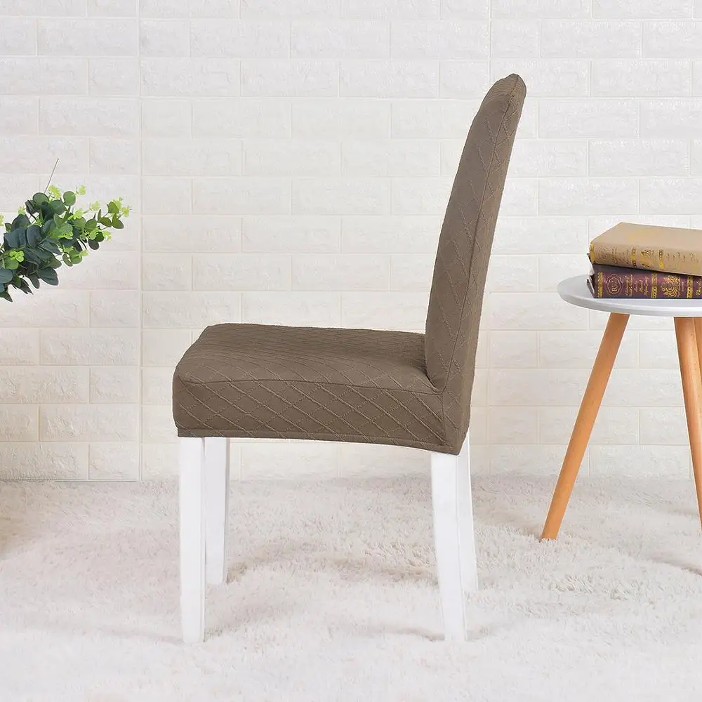 Чехол для обеденного стула жаккардовый простой/Печатный Эластичный чехол кресла