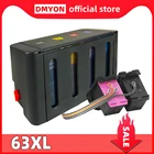 DMYON 63 непрерывной подачи чернил Системы, совместимый с Hp 63 Officejet 1110 2130 4510 5220 5230 5232 5252 5255 5258 5264 принтеры