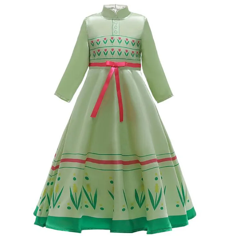 Новый Снежная Королева Анна Эльза 2 платье принцессы детская одежда SetVestidos