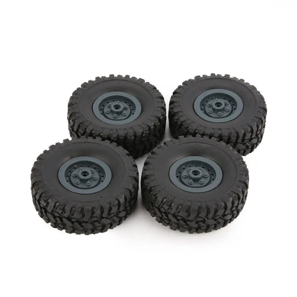 

4pcs Rubber Wheel Rim Tire Tyre for RC 1/16 Climbing Crawler Car WPL B-1/B-24/C-14/C-24/B-16 Truck Model Spare Parts Accessories