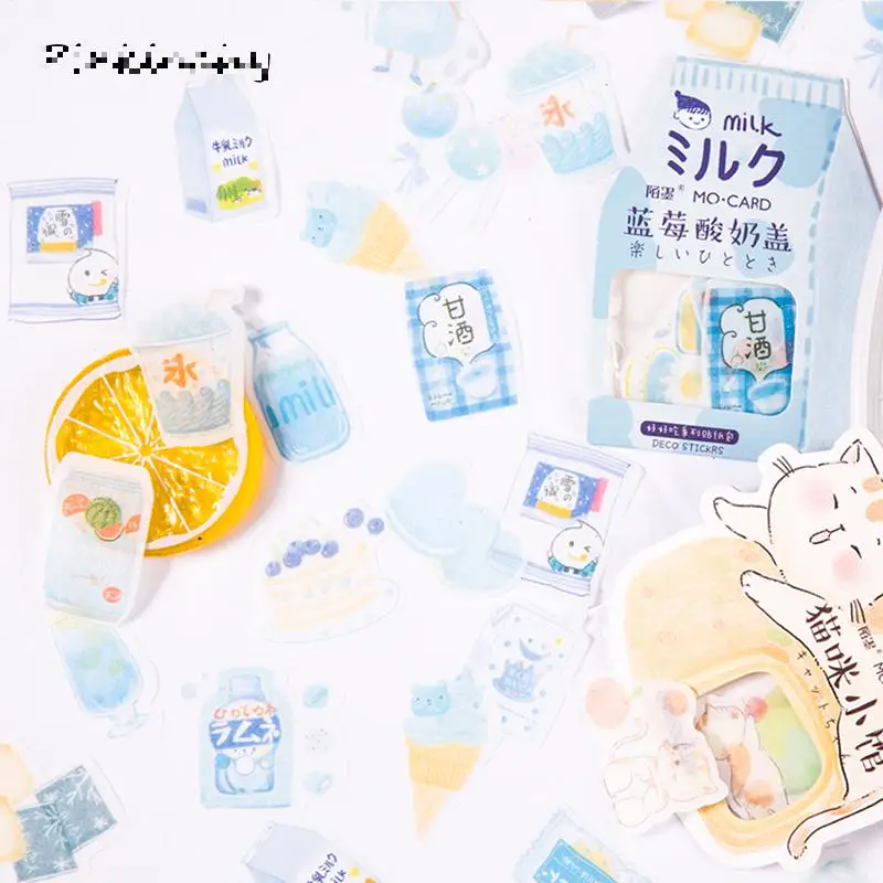 40 шт./партия Kawaii закуски молоко украшение стикер DIY дневэтикетка дневник наклейка