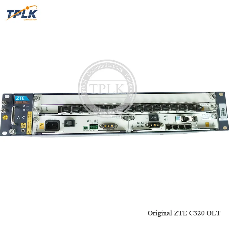 Оригинальный Z C320 шасси OLT GPON переменного тока (220/110V) Питание: 1 * 10GE SMXA/3 +