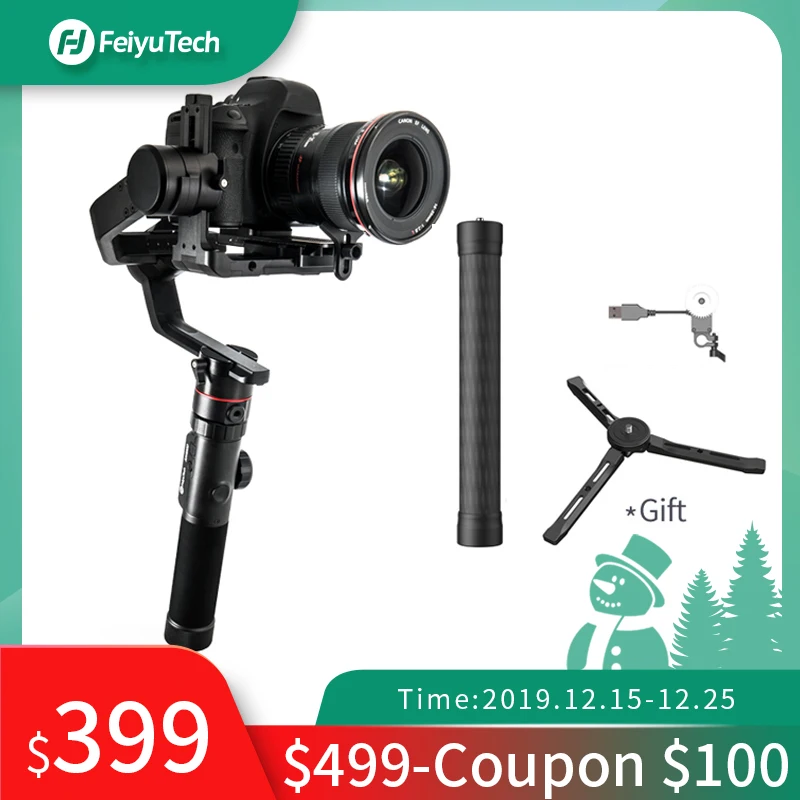 FeiyuTech AK4000 3-осевой Камера карданный стабилизатор DSLR штатив 4 кг грузоподъемность с лампой накаливания для непрерывного изменения фокусировки Управление для Canon 5D Panasonic SONY