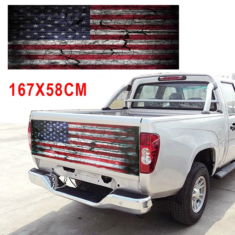 

For Nissan NAVARA Car Sticker USA Burst Unite States Flag Graphic Vinyl Decals Ford Ranger Raptor Dma Toyota Hilux Pickup Isuzu