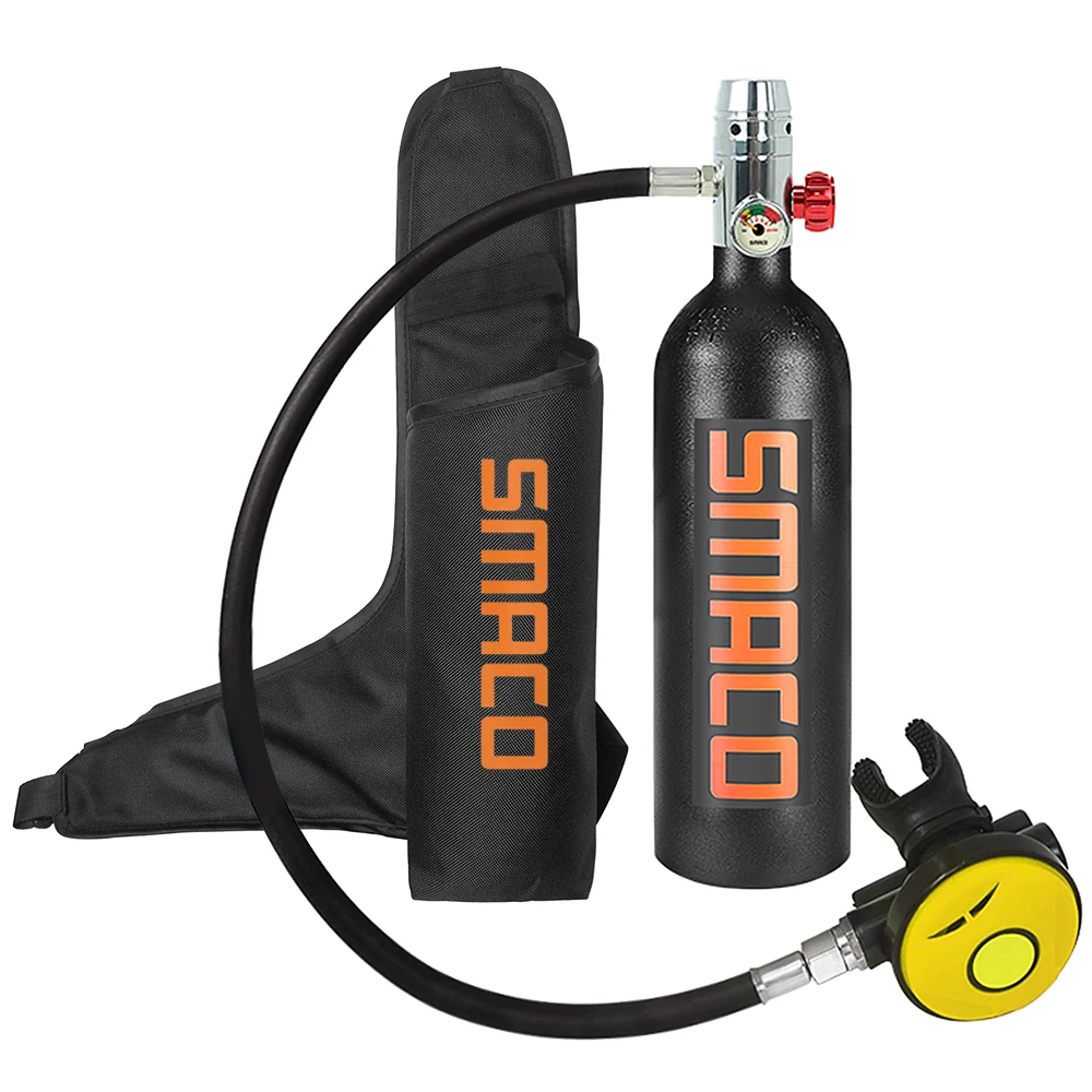 1L Scuba Oxygen Cylinder Diving Air Tank Respirator Breathing Equipment Protective Pouch Refill Adapter Snorkeling | Спорт и