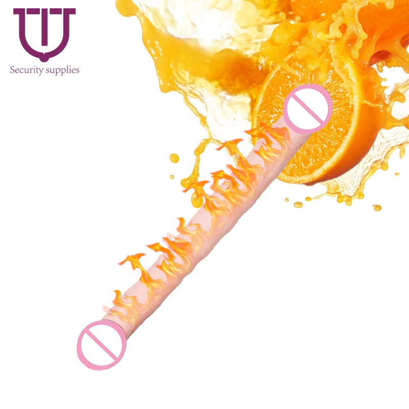 Фаллоимитатор с двойной головкой силиконовая супер Длинная женская мастурбация