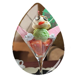 TAFREE украшения для мороженого десертные картины стеклянный кабошон ручной работы