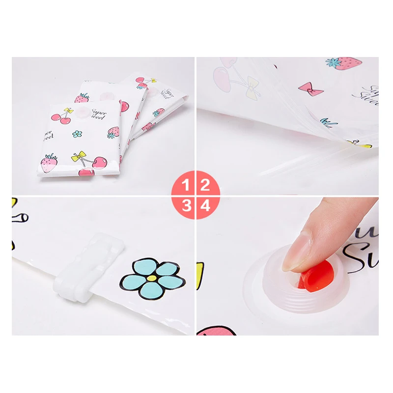 

Thickening Vacuum Bags For Clothes Garment Quilt Travel Organizer Storage Bag Closet Foldable Compressed Seale Package Pouch