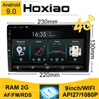Автомобильный радиоплеер 2 Din 9 ''Android 9 4GSIM RDS для Toyota Honda, Lada BMW AM GPS навигация HD Универсальный Автомобильный мультимедийный плеер