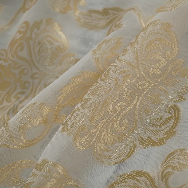 voile curtain Европейская пасторальная тонкая ткань с вышивкой занавеска вуаль занавеска Эстетическая затеняющая ткань занавеска для гостиной - Цвет: voile curtain