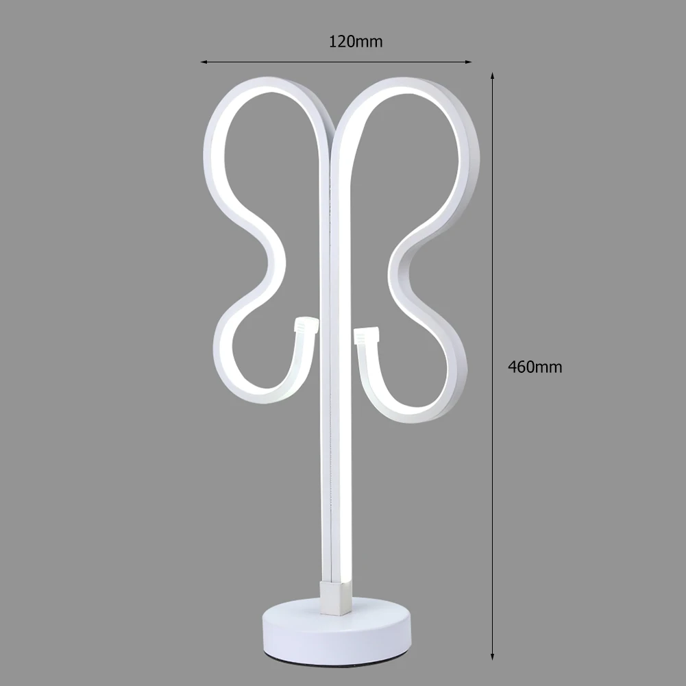 

Modern LED Table Lamp Spiral Wave Shape Night Light EU Plug Reading Desk Lights Desktop Bedside Decorative Lamp