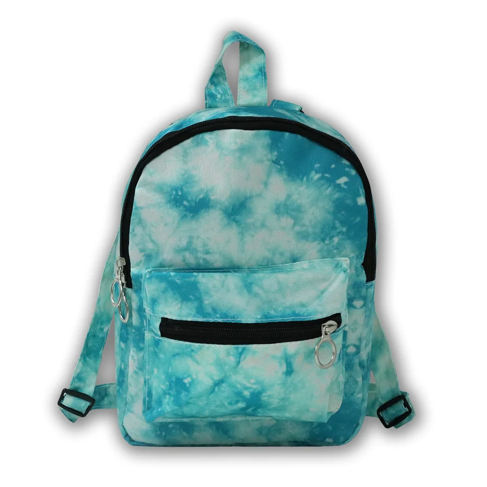 Tie Dye Mini Backpack Candy Print Backpack Boys Girls SchoolBag Zipper Bookbag Back Bag for Girls Boys Schoolbag Men Sac A Dos