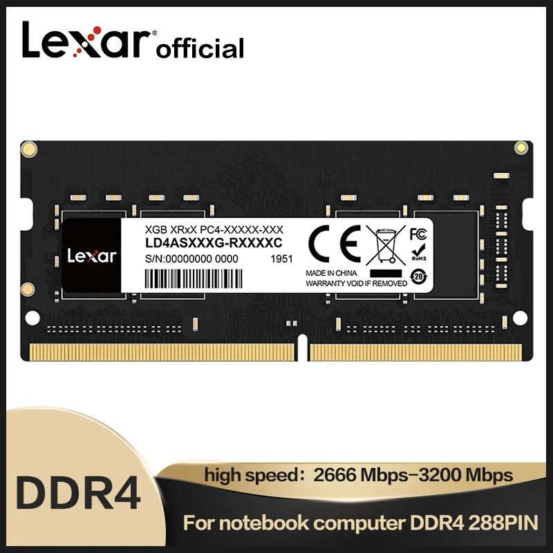 

Оперативная память Lexar DDR4 4 ГБ 8 ГБ 16 ГБ 32 ГБ 2666 МГц 3200 МГц Sodimm ОЗУ 8 ГБ 16 ГБ 32 ГБ контактов для телефона
