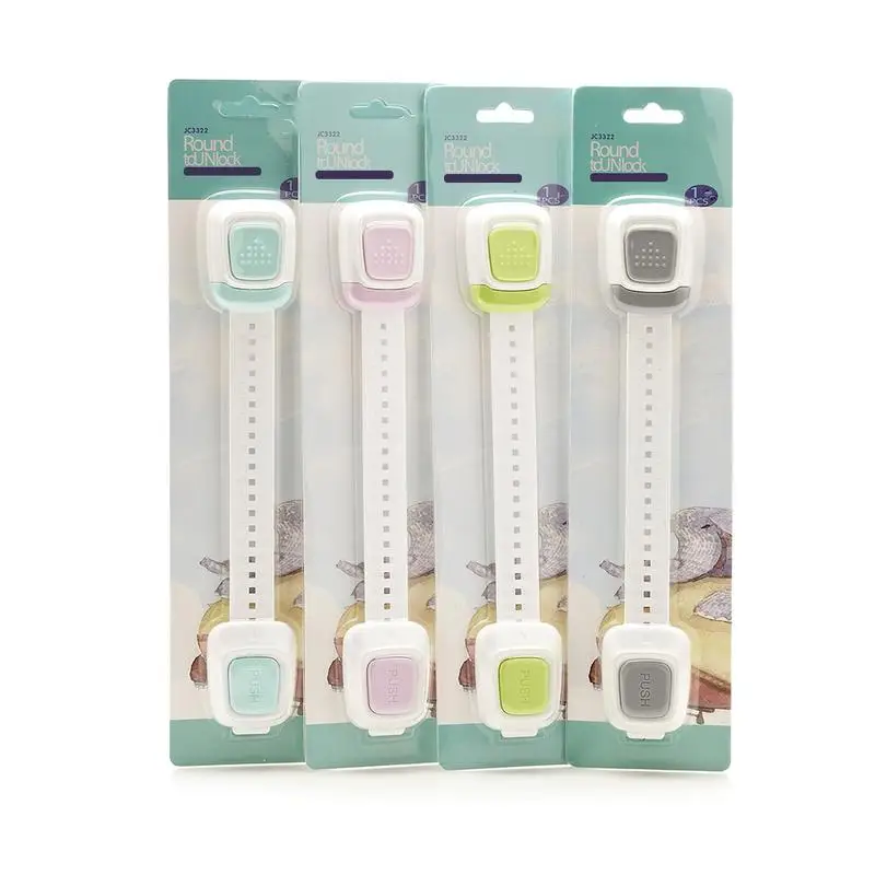 Многофункциональные безопасные замки с двумя кнопками для младенцев шкафы