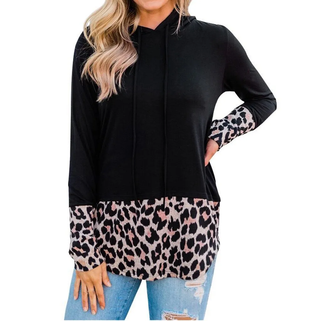 Повседневная Осенняя толстовка с капюшоном женская легкая длинным рукавом