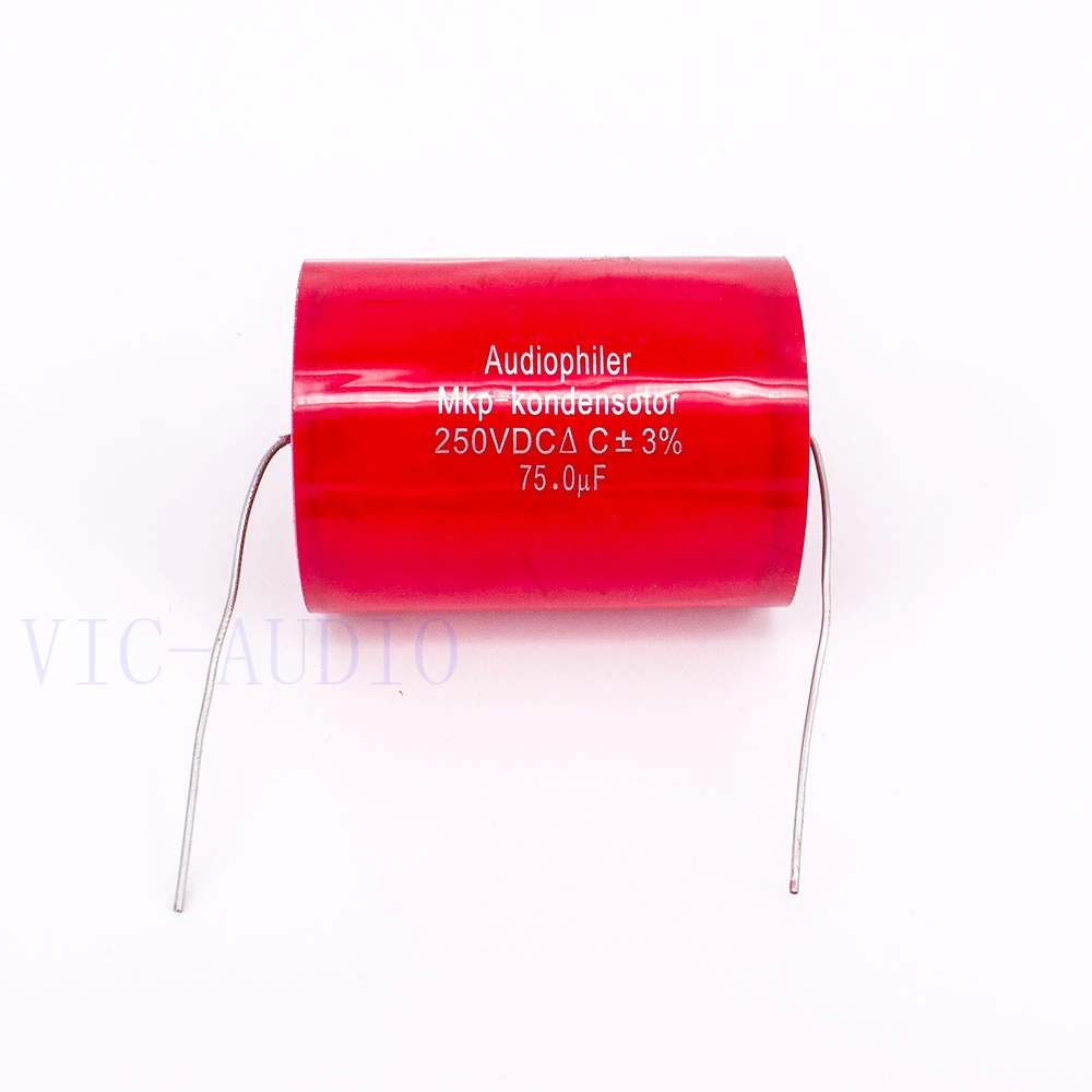 1 шт. конденсатор Audiophiler Mkp с алюминиевой крышкой 75 мкФ 250V DC 3% HI-FI Лихорадка