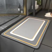 Diatomite Absorbent Non-slip Bath Mat Bathroom Shower Carpet Rug Quick Drying Toilet Floor Mats Entrance Doormat Washable Rug Diatomite Absorbent Non-slip Bath Mat Bathroom Shower Carpet Rug Quick Drying Toilet Floor Mats Entrance Doormat Washable Rug