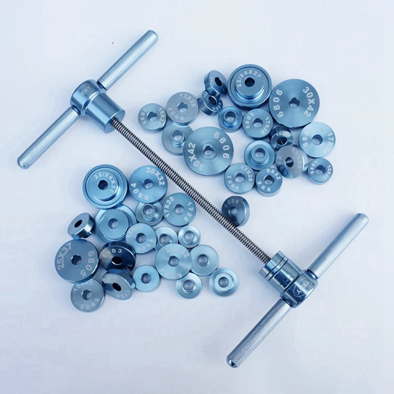 

TENYBIKE 1 Set of Bearing Installation Tool Bottom Bracket Hub Bike Axis Removal Installation Aluminum Alloy Kit Set