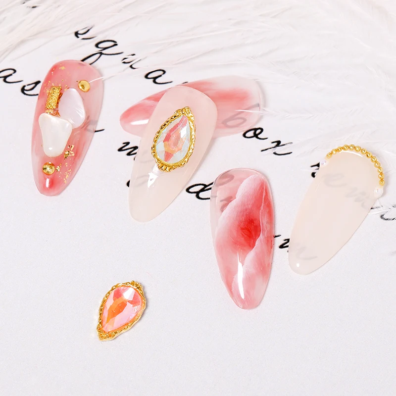 5 штук пакет Стразы для ногтей смешанные цвета плоская задняя квадратная