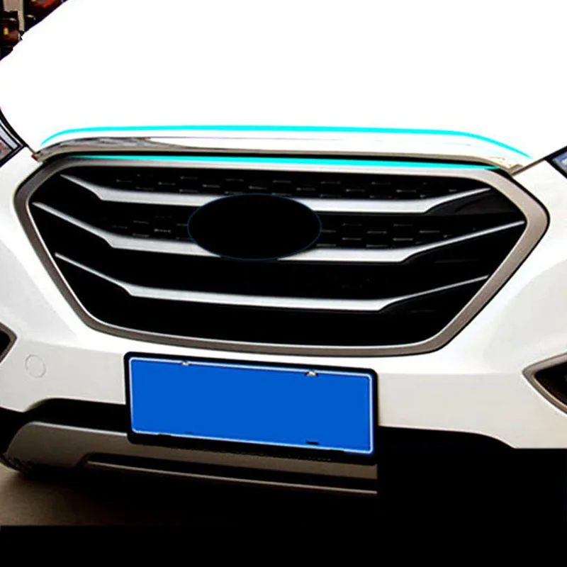 Для Hyundai IX35 2010 2011 2012 2013 2014 2015 аксессуары из нержавеющей стали Передняя решетка