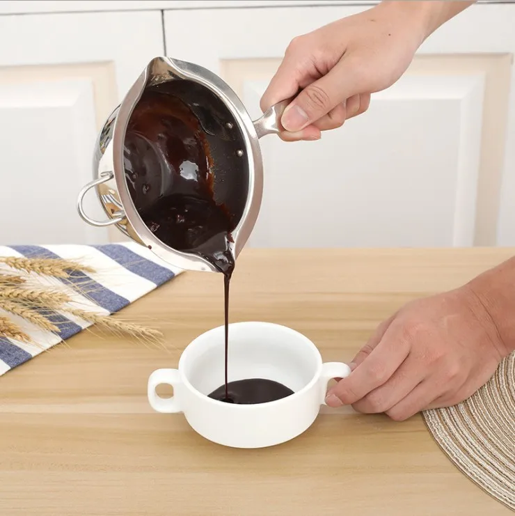 Кастрюля для нагревания шоколада из нержавеющей стали с функциями нагрев чаша