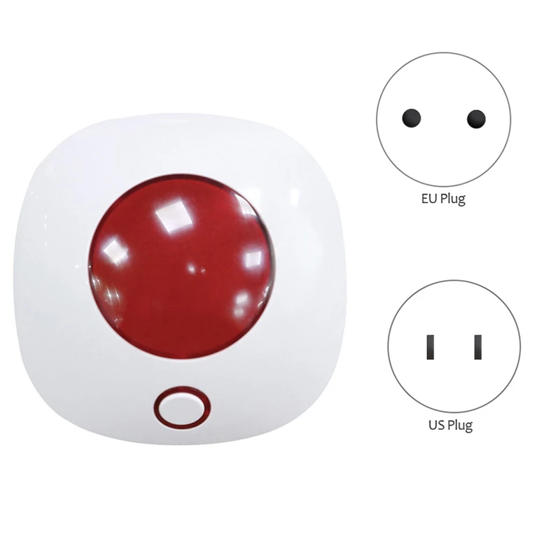 

Wifi 433MHz Wireless Strobe Siren Sound and Light Siren Home Security WIFI GSM Alarm Panel System