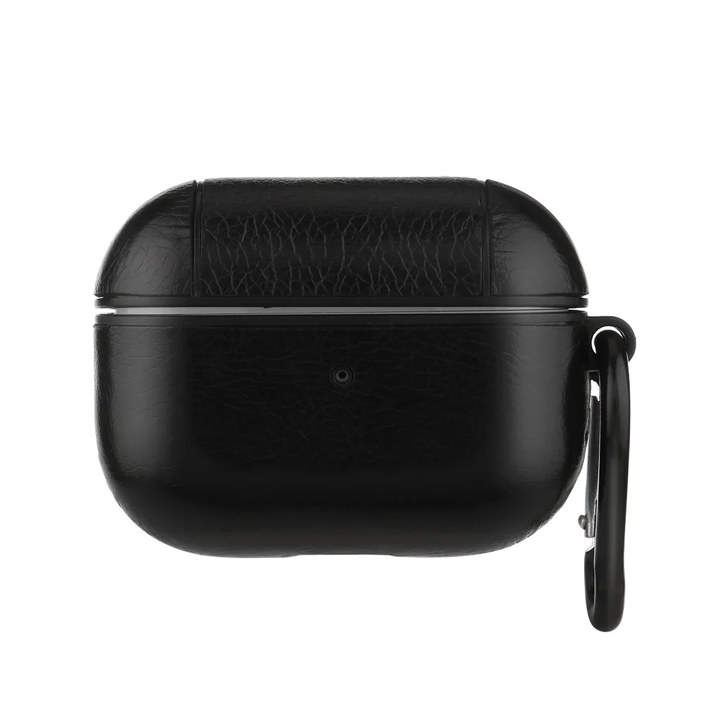 Чехол Carprie для AirPods Pro 2019 беспроводной чехол зарядки кожаный защитный с кольцом