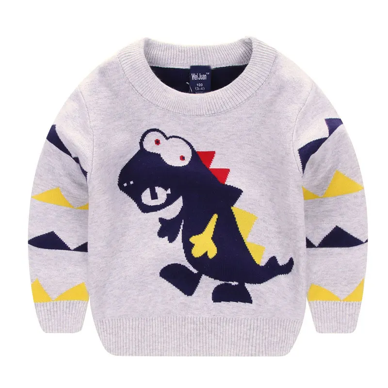 

Carttoon Dinosaur Children Clothing Boys Sweaters Kids Girls Sweaters Knitting Long Sleeve Kids Girl Clothes 3-7 Years
