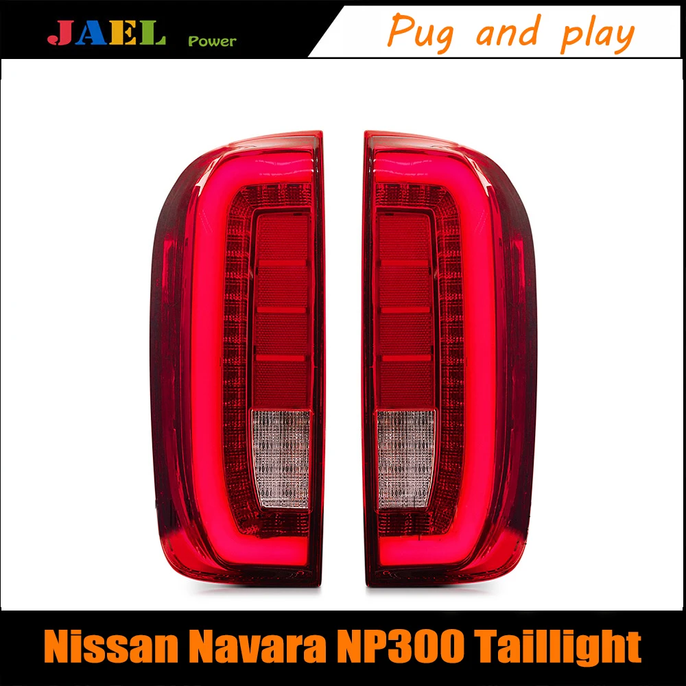 

JAEL Smoked LED Tail Rear Lamp Lights Case For Navara NP300 D23 2015-2019 Car Truck Red
