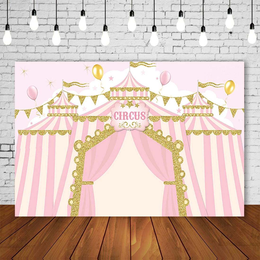 circus tent backdrop Baby Shower Photo Background Cake Table Banner Booth Studio Props1088 | Электроника