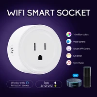 smart wifi plug socket app remote voice control us pluge timing google home alexa outlet us plug smart home socket