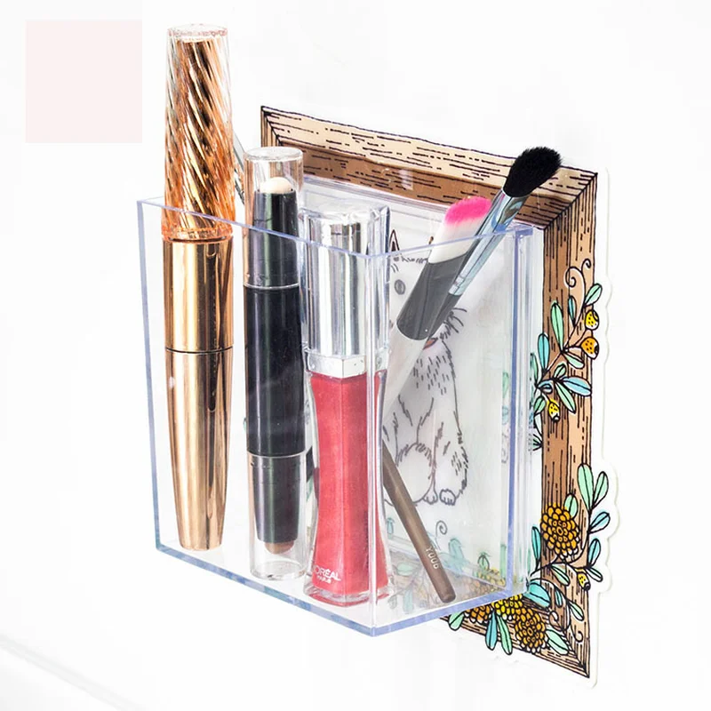 Бесшовные стикеры Настенные акриловые ящик для хранения прозрачный хлопок банка