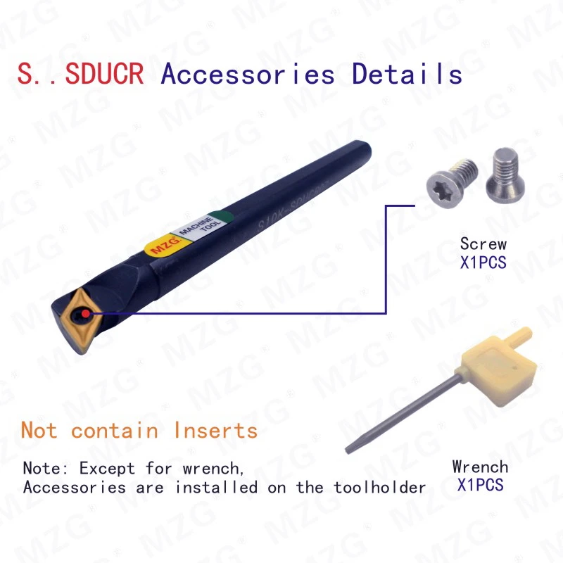 Твердосплавная вставка MOSASK SDUCR DCMT 0702 11T3 державки инструментов расточной резец