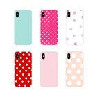 Чехол в горошек для Samsung A10 A30 A40 A50 A60 A70 M30 Galaxy Note 2 3 4 5 8 9 10 PLUS