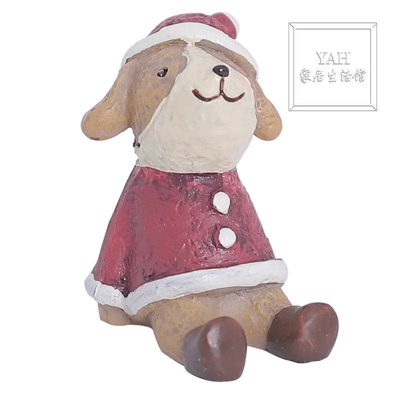 

Resin Crafts Christmas Animal Ornaments Office Desktop Decorative Ornaments Christmas Gifts