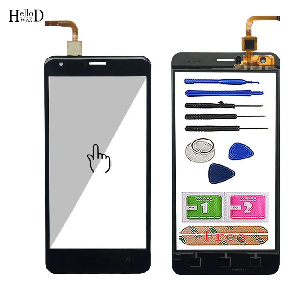 

Мобильный сенсорный экран 5,5 дюйма для MyPhone Q-Smart Plus, панель датчика объектива с дигитайзером, для стеклянных инструментов, клейкие салфетки 3M